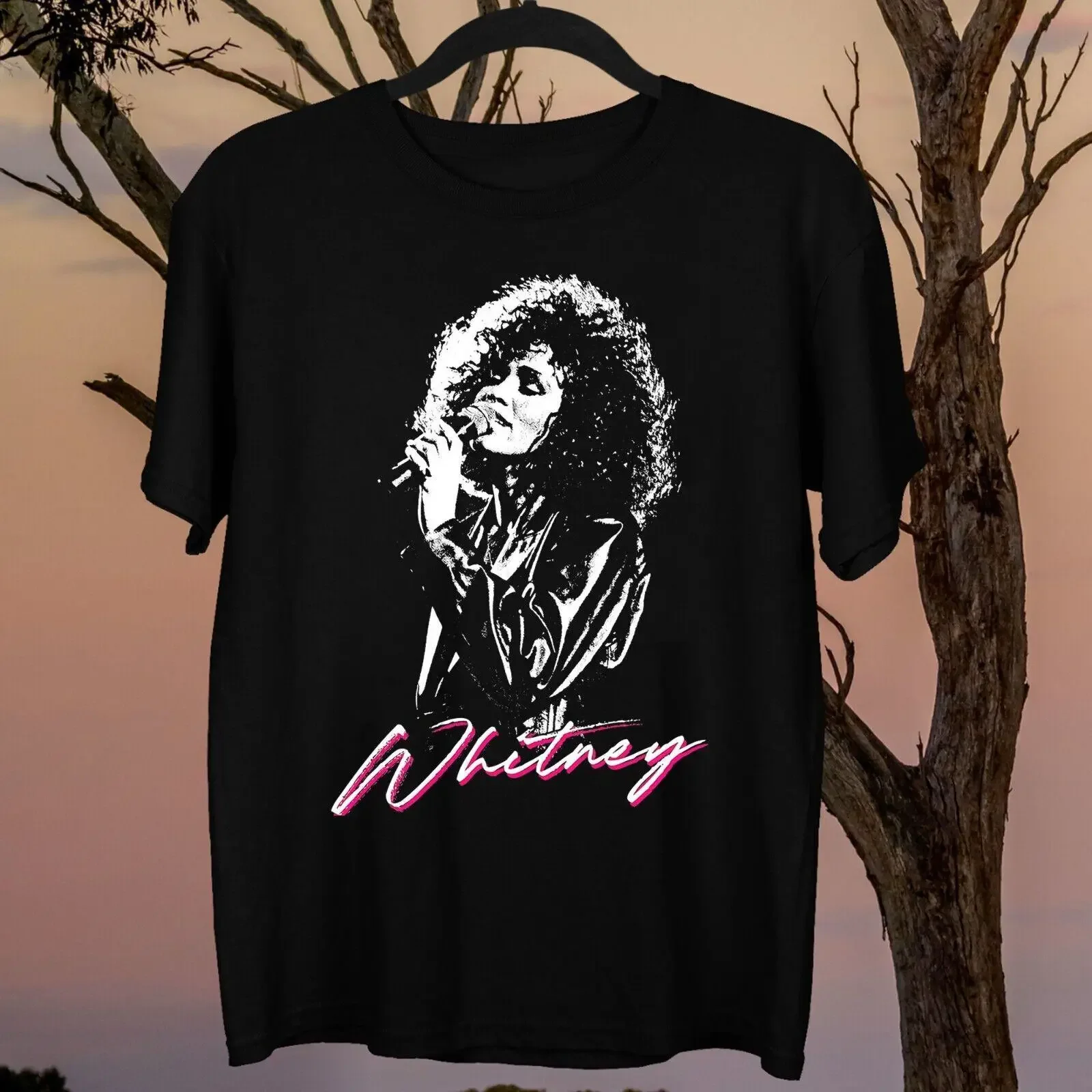 New Rare Whitney Houston 90s For Fans Men All Size T Shirt 1C264 vintage Washed Slightly Stylish Soft Top For Everyday Wear
