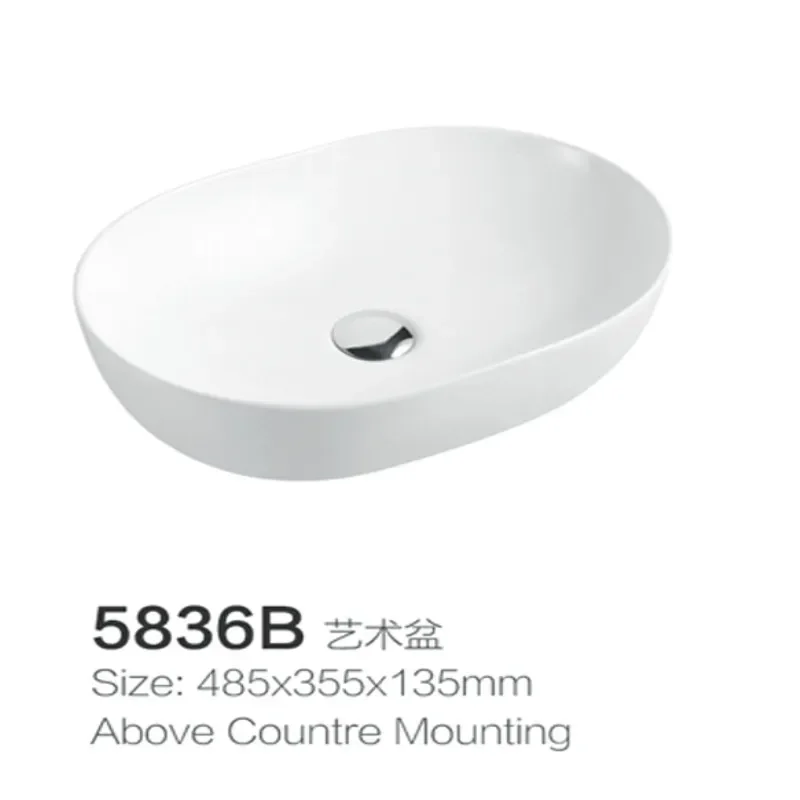 30x30cm Square Ceramic Vessel Sink Countertop Basin for Bathroom Balcony Hotel Wash Hand Basin Compact Size