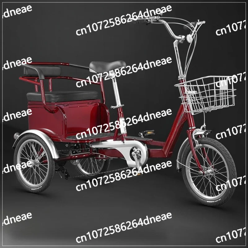 

Elderly scooter pedal tandem bicycle adult tricycle