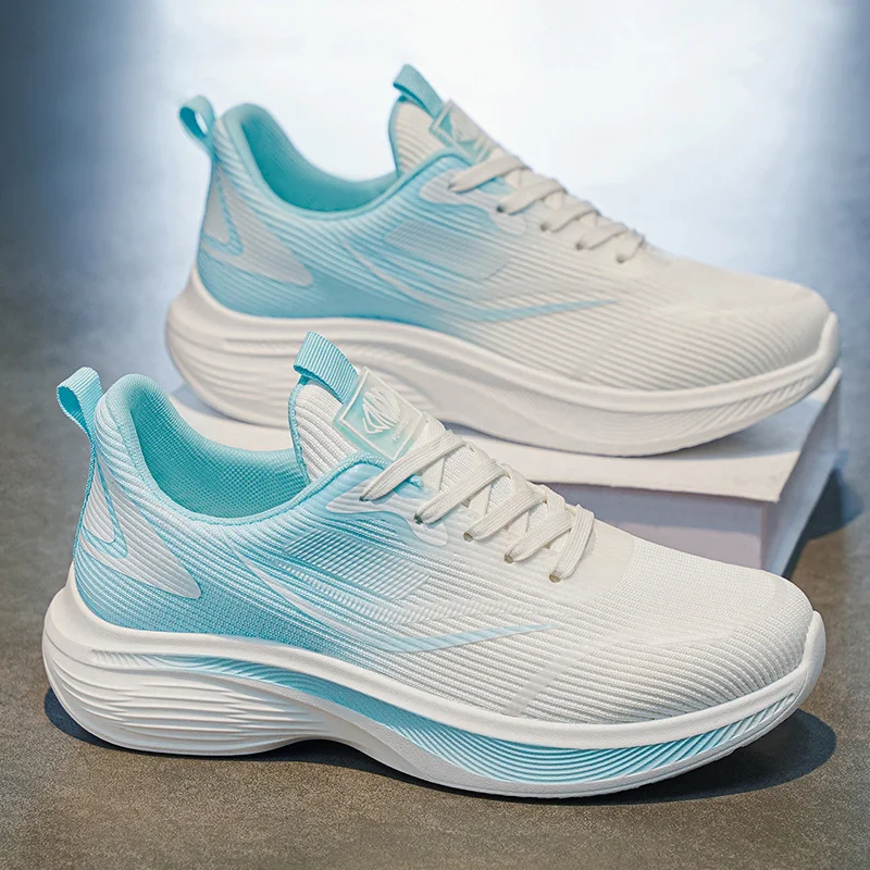Men's Summer New Arrival: Breathable Teen Sports Shoes with Thick Soles, Non-Slip, Casual Mesh Running Dad Shoes