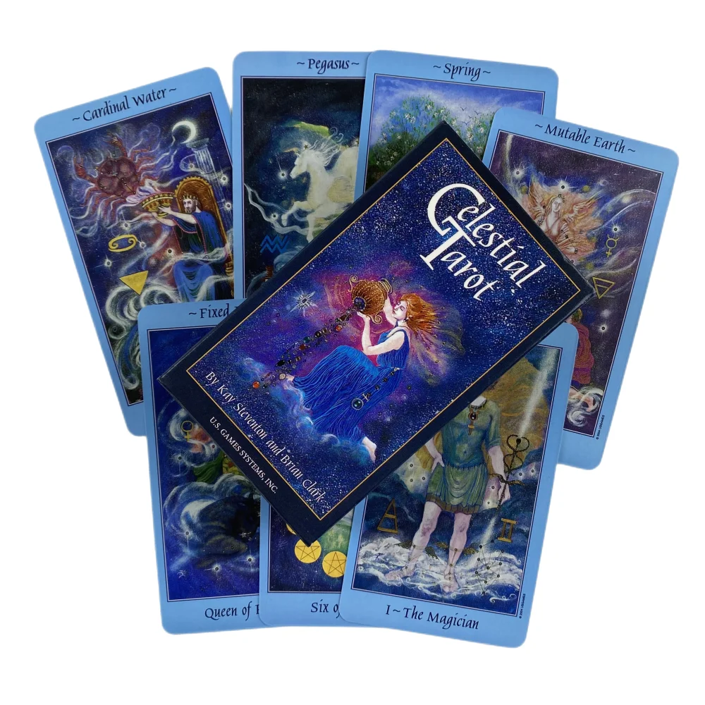 Carte dei tarocchi celesti A 78 Deck Oracle English Visions divinazione Edition Borad Playing Games