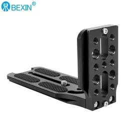 NEW  Tripod Vertical Clamping Plate Universal L-shaped Quick Mount Plate Bottom Screw Hole Link Installation Stabilizer
