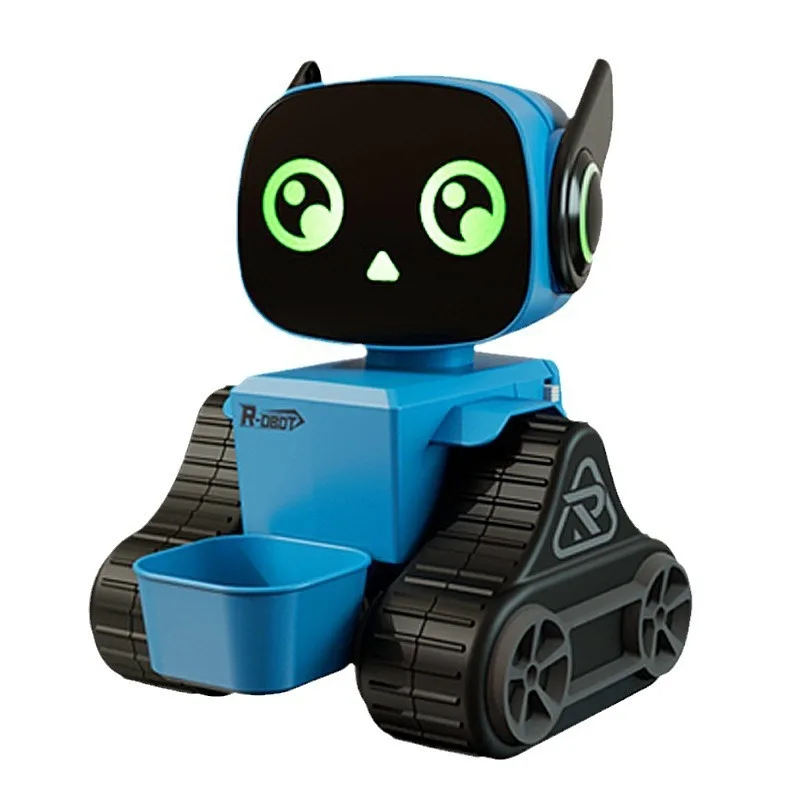 Iq0em ミニロボットリモコンカー 2.4G インテリジェントリモコンロボットおもちゃ 男の子向け かわいいミニタイプRCカー