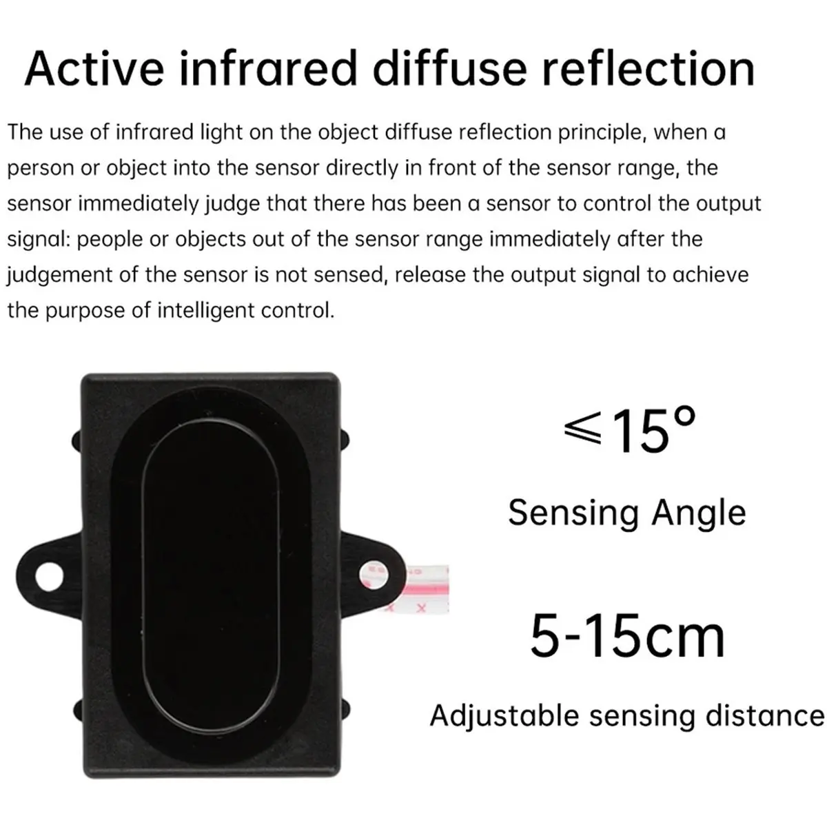2026 NEW DC 5V Active Diffuse Reflection Sensor Infrared Induction Photoelectric Switch Human Body Automatic Motion Sensor