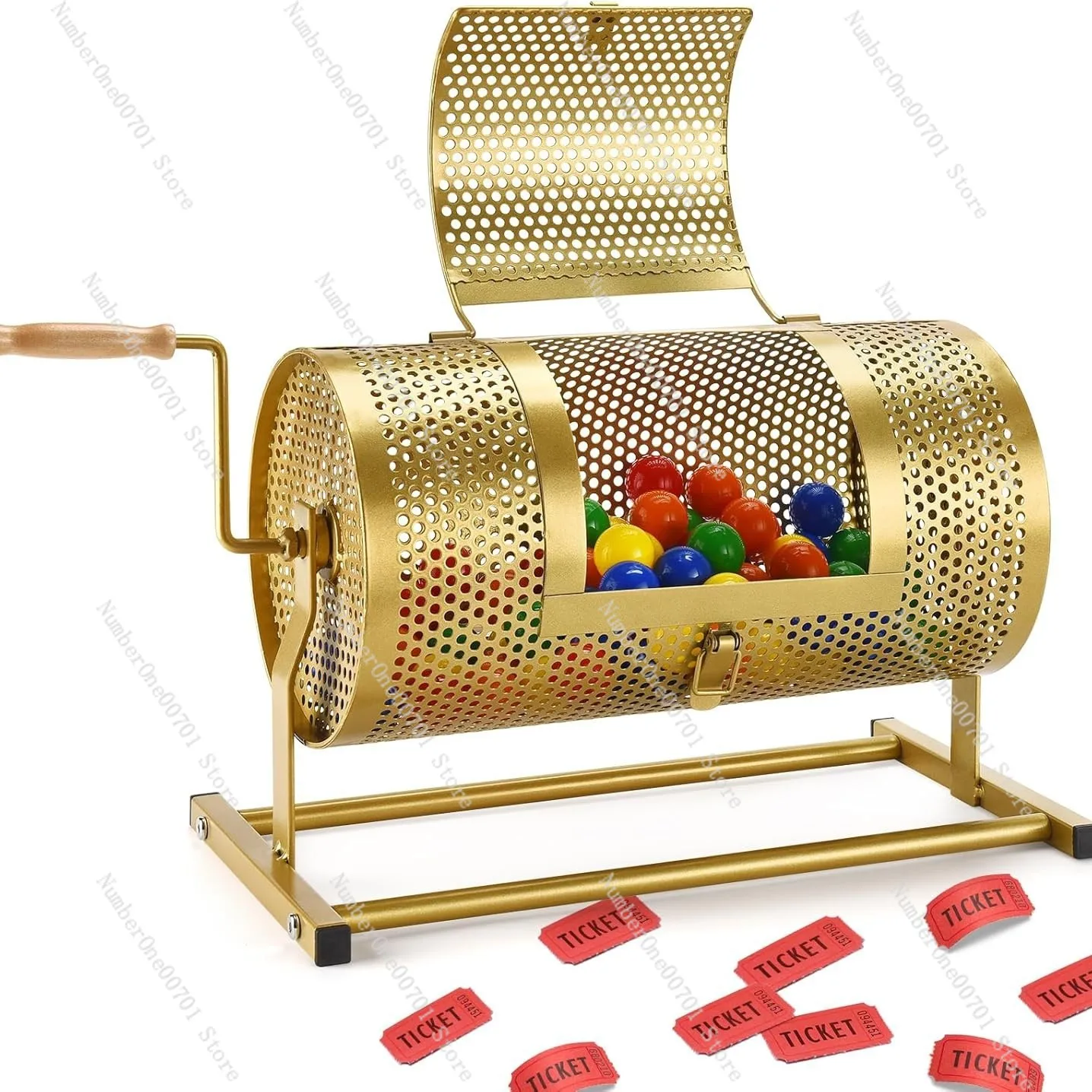 Metal lottery box, machine, manual  box, promotional activities, lottery party entertainment props, lottery