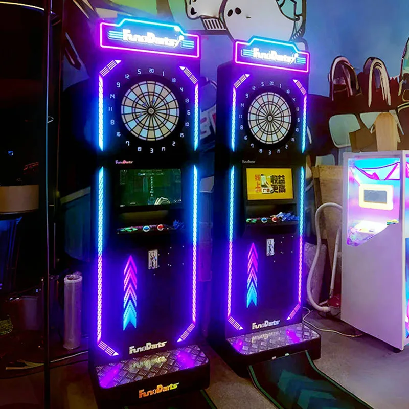 Electronic dart machine Interactive entertainment and leisure equipment Competitive indoor simulation experience hall Scan code