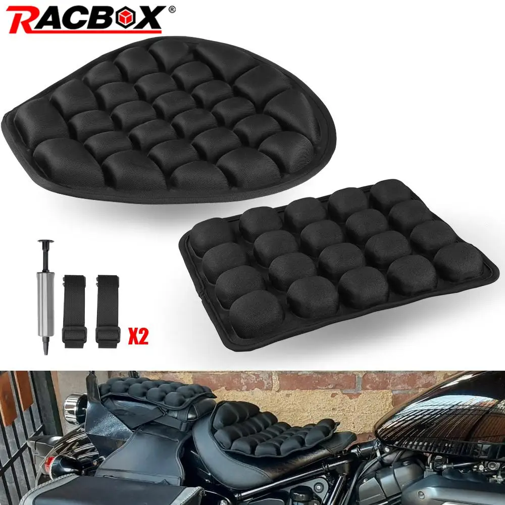 Inflatable Motorcycle Seat Cushion Lycra Elastic Pressure Relief Breathable Cool Universal Dirt Bikes Supplies TPU Seat Air Pad