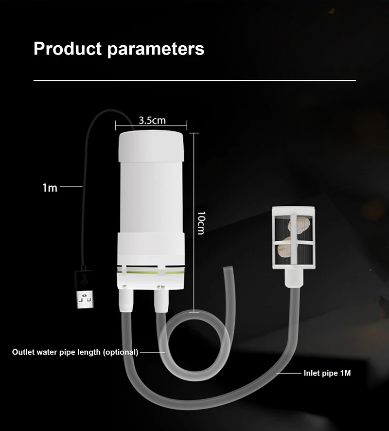 USB 셀프 프라이밍 워터 펌프 드릴 워터 펌프, 마이크로 슬로팅 머신, 절단기 Non-12V 수중 펌프, 220V, 1.5A