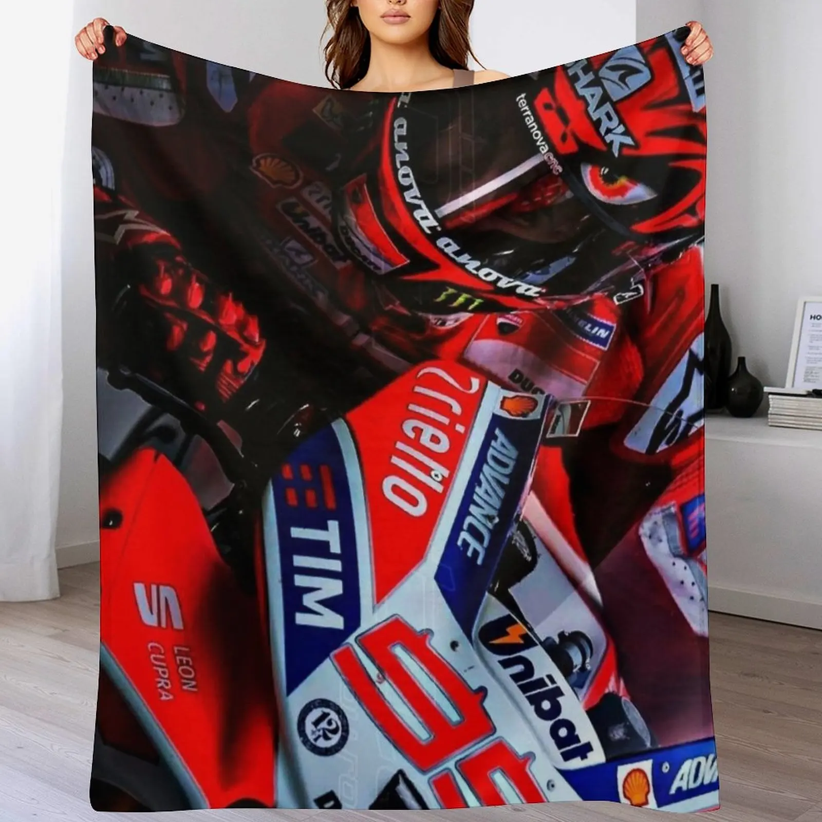 Jorge Lorenzo Throw Blanket Sofa Quilt Shaggy Blankets