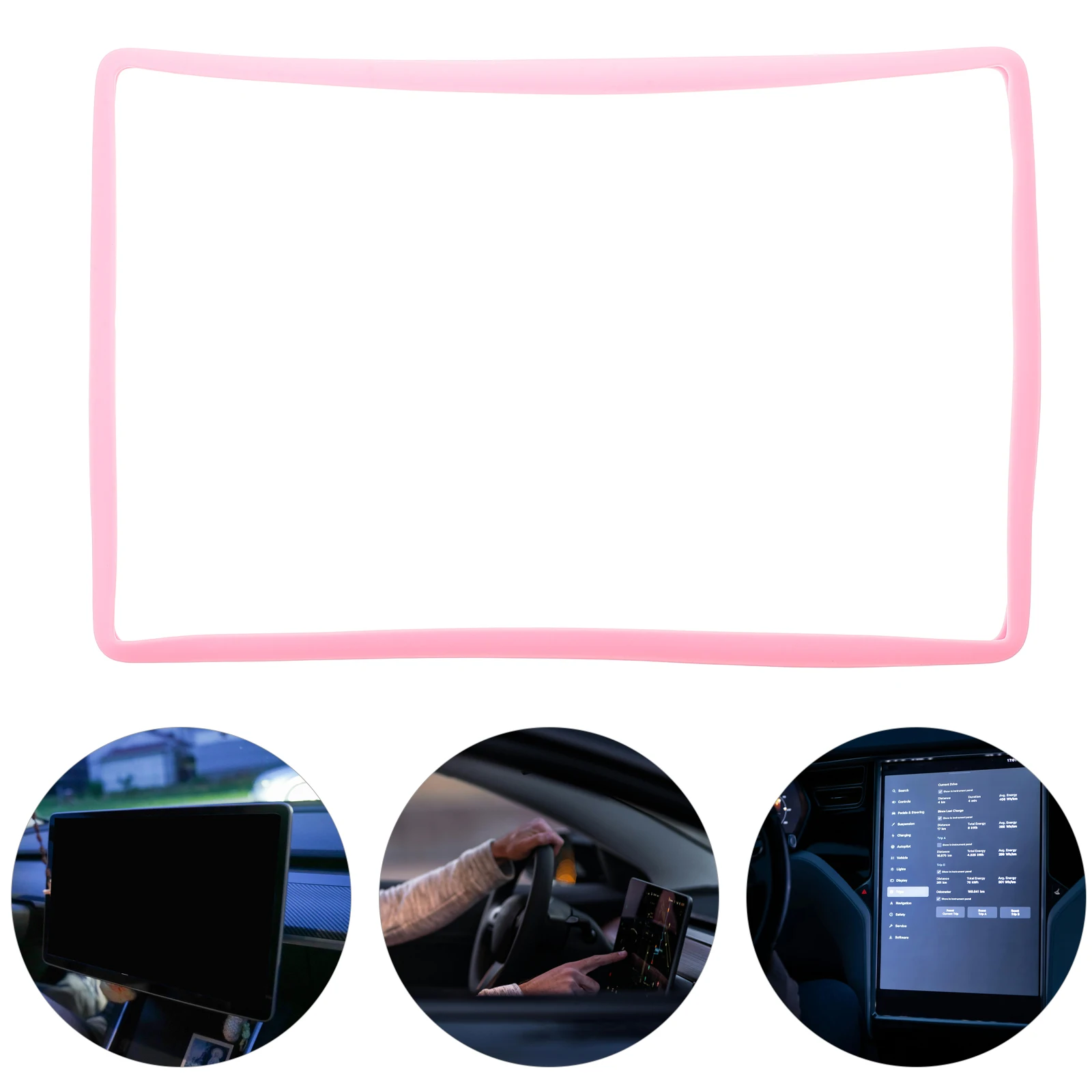 

Silicone Navigation Screen Protector Frame Edge Cover for Y Navigator Accessories GPS Car Electronics