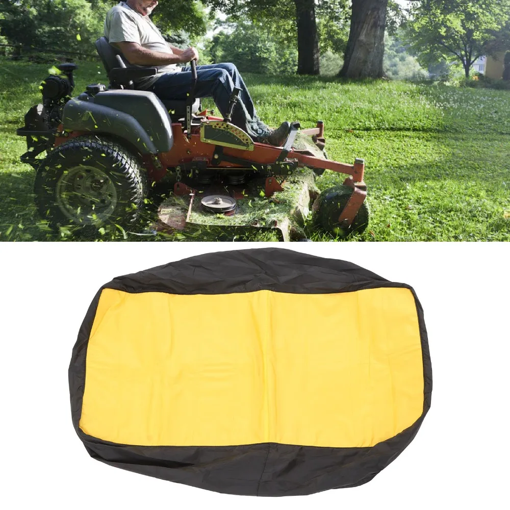 Dust Proof Lawn Mower Seat Cover Wear Resistant Stretchy Riding Mower Seat Cover Anti Slip Yellow Tractor Seat Cover