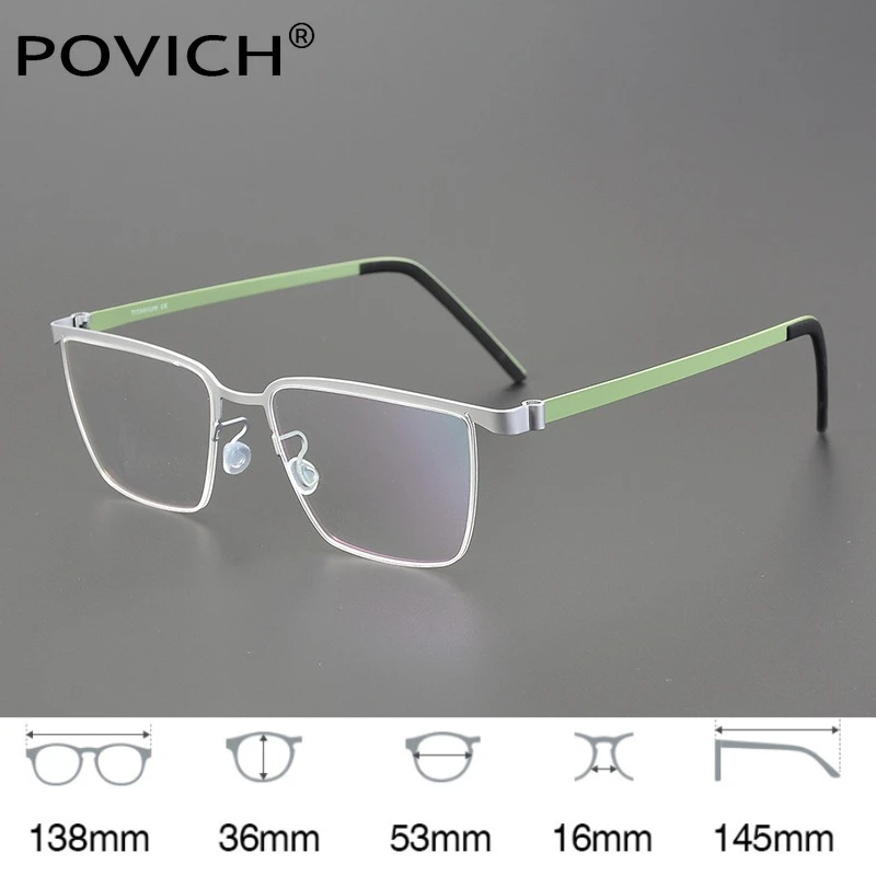 

2026 Pure Titanium Prescription Glasses Progressive Myopia Lenses Office Optical Men Eyeglasses Filter Blue Light Screwless