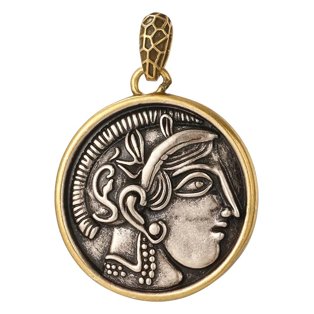 Vintage Coin Charm Jewelry Production Supplies King and Queen Dijes Diy Bracelet Necklace Earrings Charm Lucky Goddess Amulet