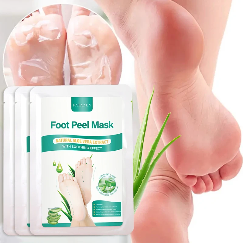 Aloe Foot Peel Mask For Dry Rough Cracked Feet,Brightening Your Feet,Soothing Your Feet&Heel,Make Your Feet Smooth And Soft