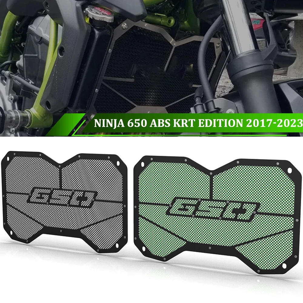 

FOR KAWASAKI NINJA650 Z650 2017-2021-2022-2023 Radiator Guard Engine Cooler Grille Cover Protection Ninja 650 ABS KRT Edition