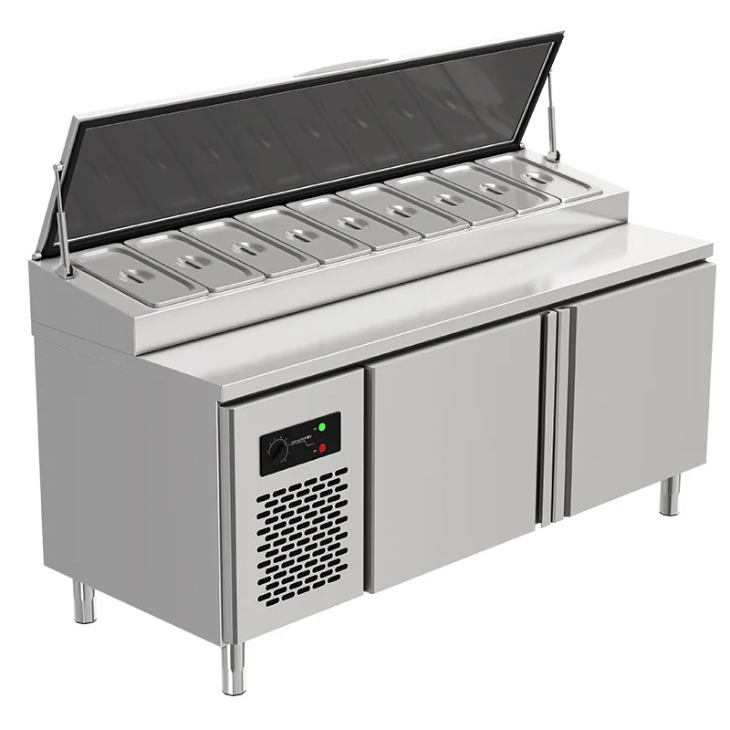 

Salad for Taiwanese use, pizza, sprinkling, refrigerated, slotted, fruit fishing, cold dishes, freezer, display