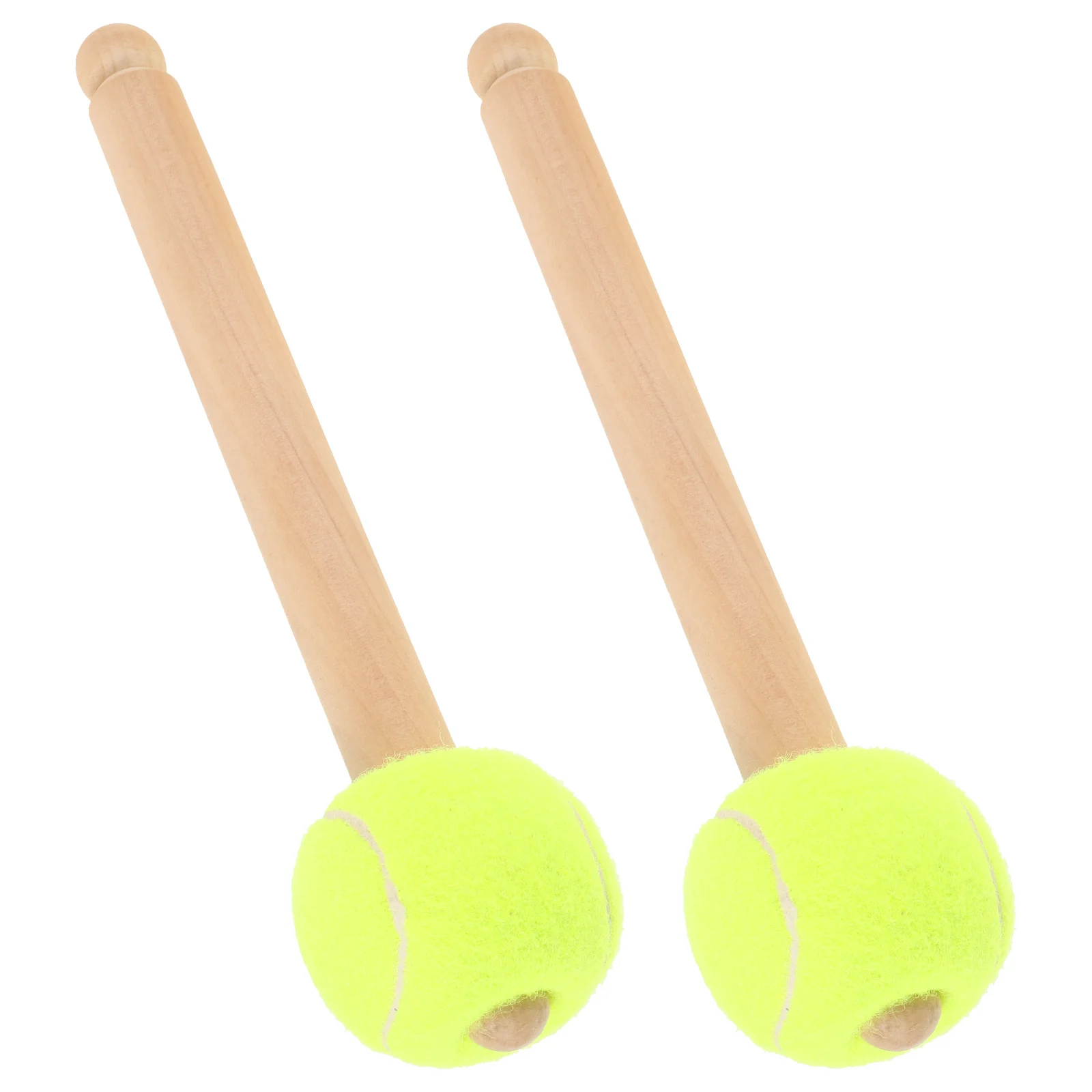 

2Pcs Bass Sticks Wooden H Fluorescent Yellow Percussion Drumstick For Drum Mallets for B Practice Drumsticks