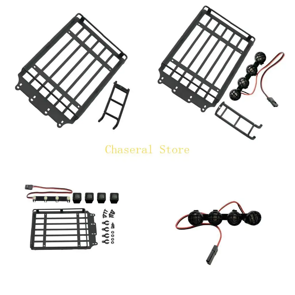 

E7CE Remote Control Car Luggage Carriers Cargo Rack and Ladder Modification Part for 1/18 Wireless Controlled Crawler Car Toy
