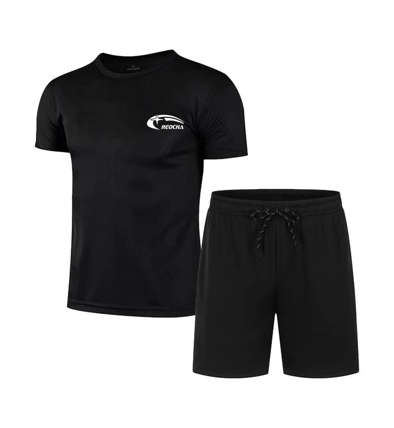 2024 Summer Men\'s Set Fashion Sportswear Men\'s Short sleeved T-shirt+Sports Shorts Set Men\'s Casual Men\'s Clothing Men\'s Jogging