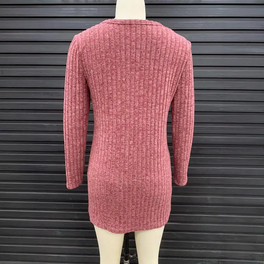 Fall Women Long Cardigan Sweater, V Neck Button Front Knit Coat, Long Sleeve Casual Sweater with Pockets