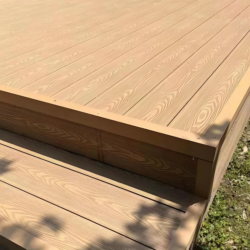 

Modern Aluminum Decking for Backyard Flats Tpe Coating Fire Retardant Simple Install Urban Oasis