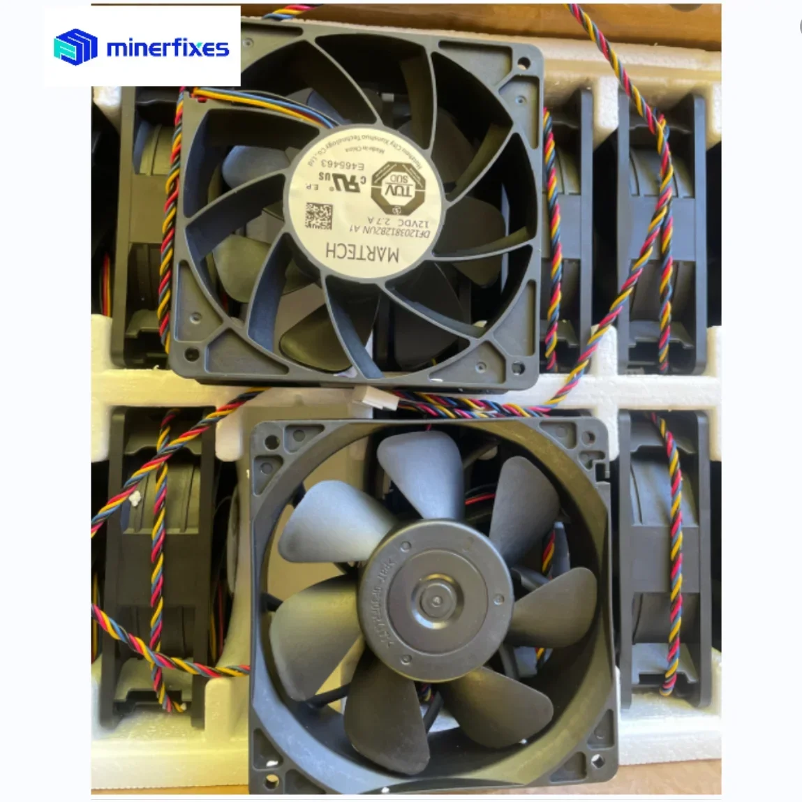 พัดลมระบายความร้อน CPU 4-Wire สําหรับ MARTECH DF 1203812 B2UN 12 ซม. 12 V 2.7 Cooler พัดลม 12038 120*120*38 มม. S7 S9 S19 L7 KS3Mbitcoins Miner