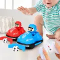red and blue footba