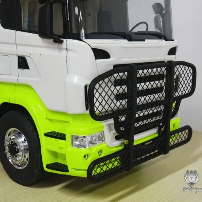 RC 1/14 Front Bumper Bull Fence for Tamiya Hydraulic Excavator Loader Dump Truck for SCANIA MAN VOLVO Trailer Tipper DIY Parts