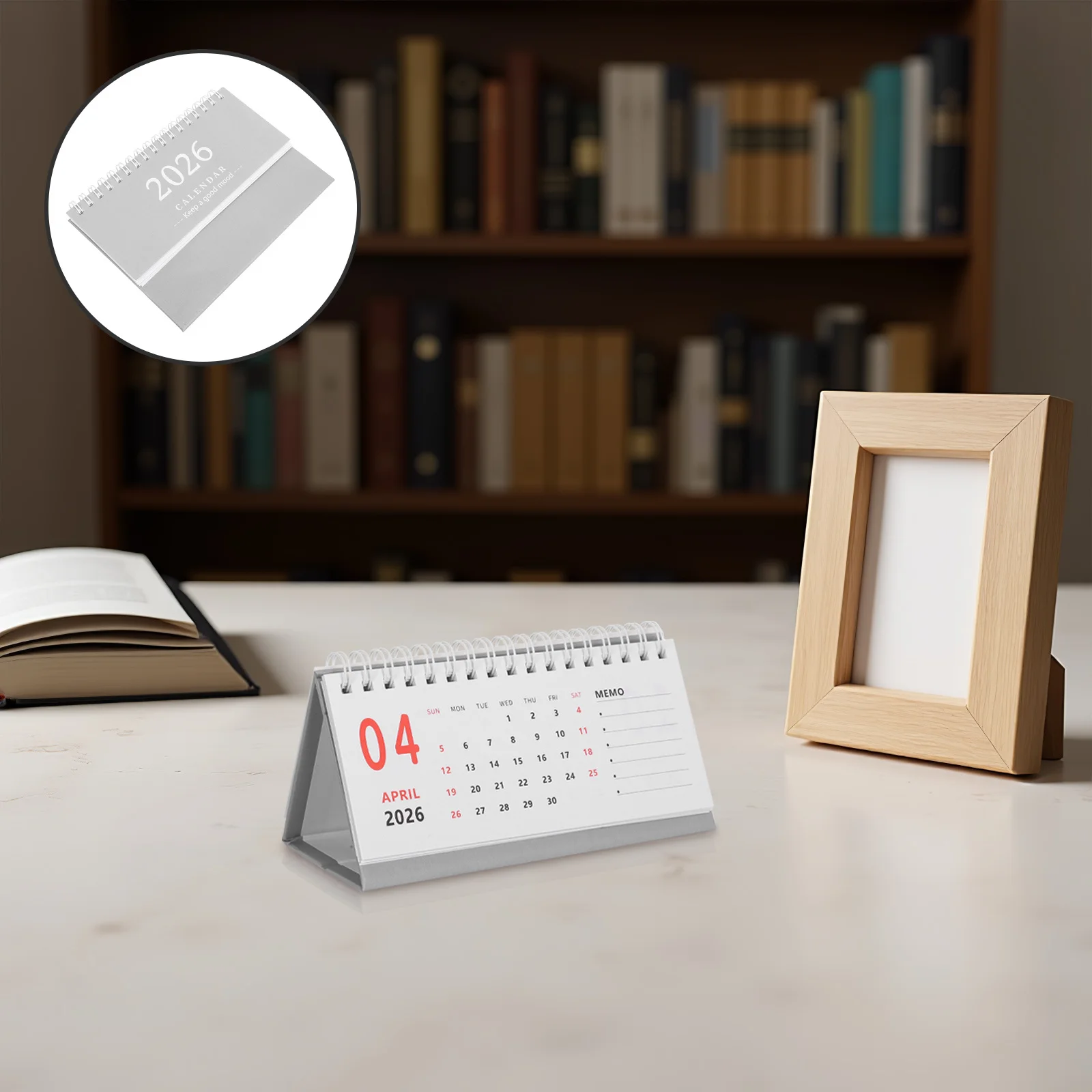 2025-2026 pequeno mini calendário de mesa em pé flip planejador mensal economia de espaço escritório casa agenda diária organizador