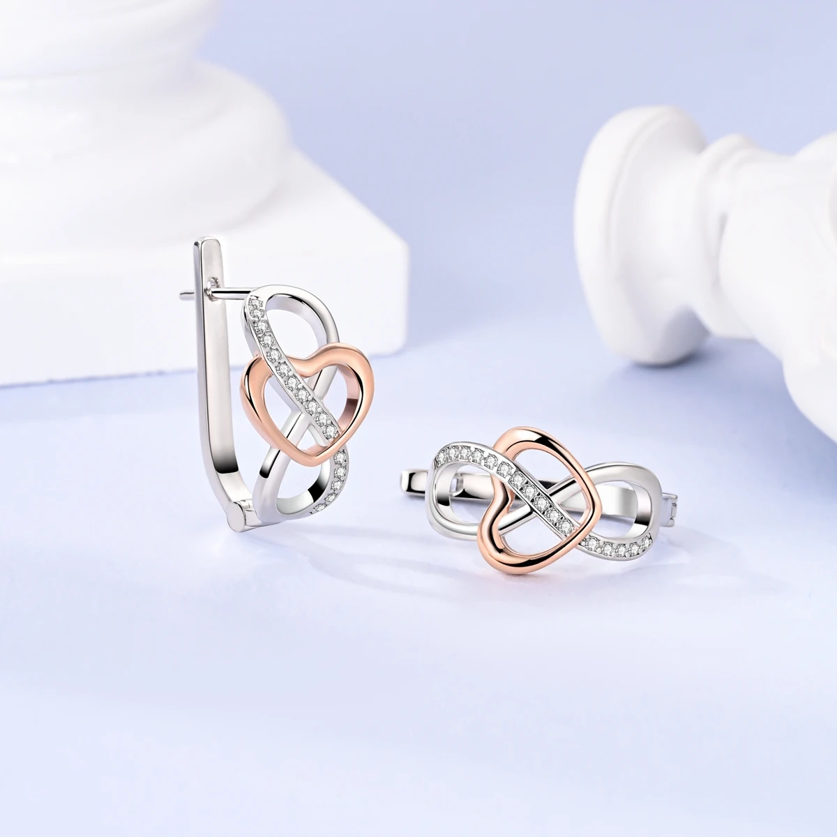 Silver Plated Hoop Earrings For Woman Pendientes Zircon Star Eardrop Original Earring Fashion Jewelry Gift