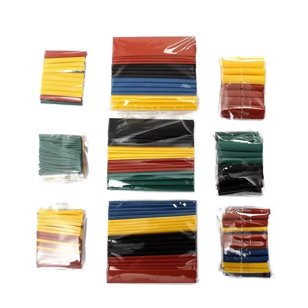 328PCS heat shrinkable tube insulation sleeve flame retardant 2: 1 electrician household wiring color heat shrinkable tube