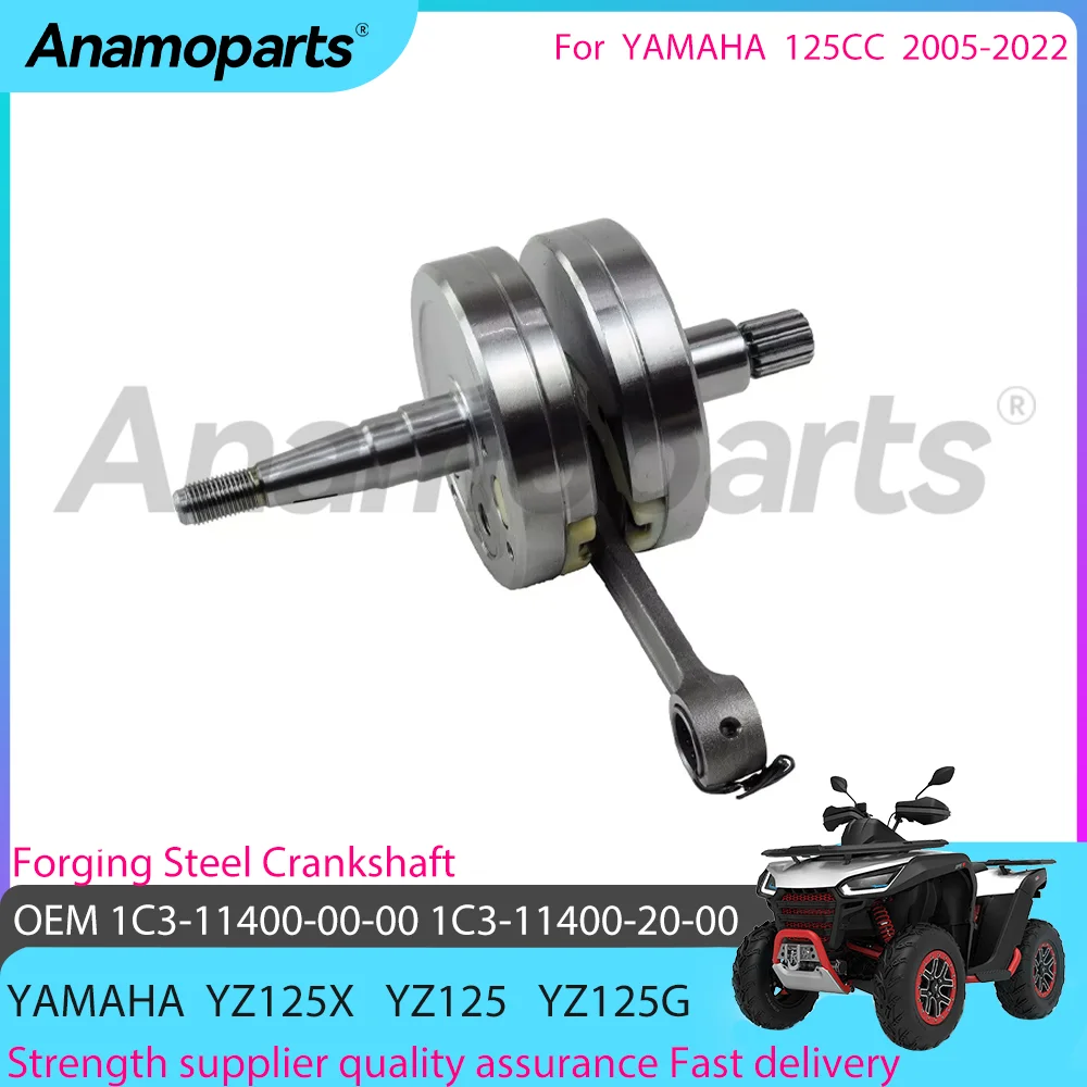 Novas peças de motocicleta forjando conjunto de virabrequim de aço para 2005-2022 yamaha yz125 yz125x yz125g yz 125x1c3-11400-00-00