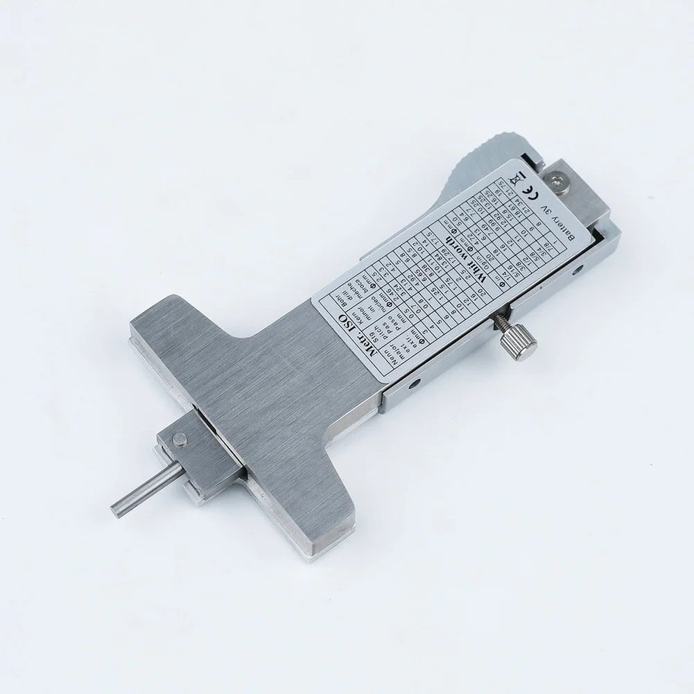 Digital Guitar String Action Measuring Tool for Acoustic Electric Classical Guitars 14.8x6cm Metal Body Silver Finish