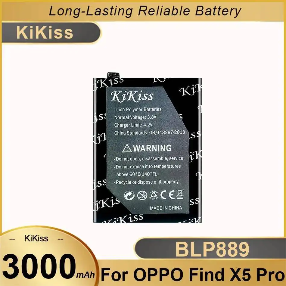 

Environmentally Friendly BLP889 3000Mah Mobile Phone Battery For Oppo Find X5 Pro