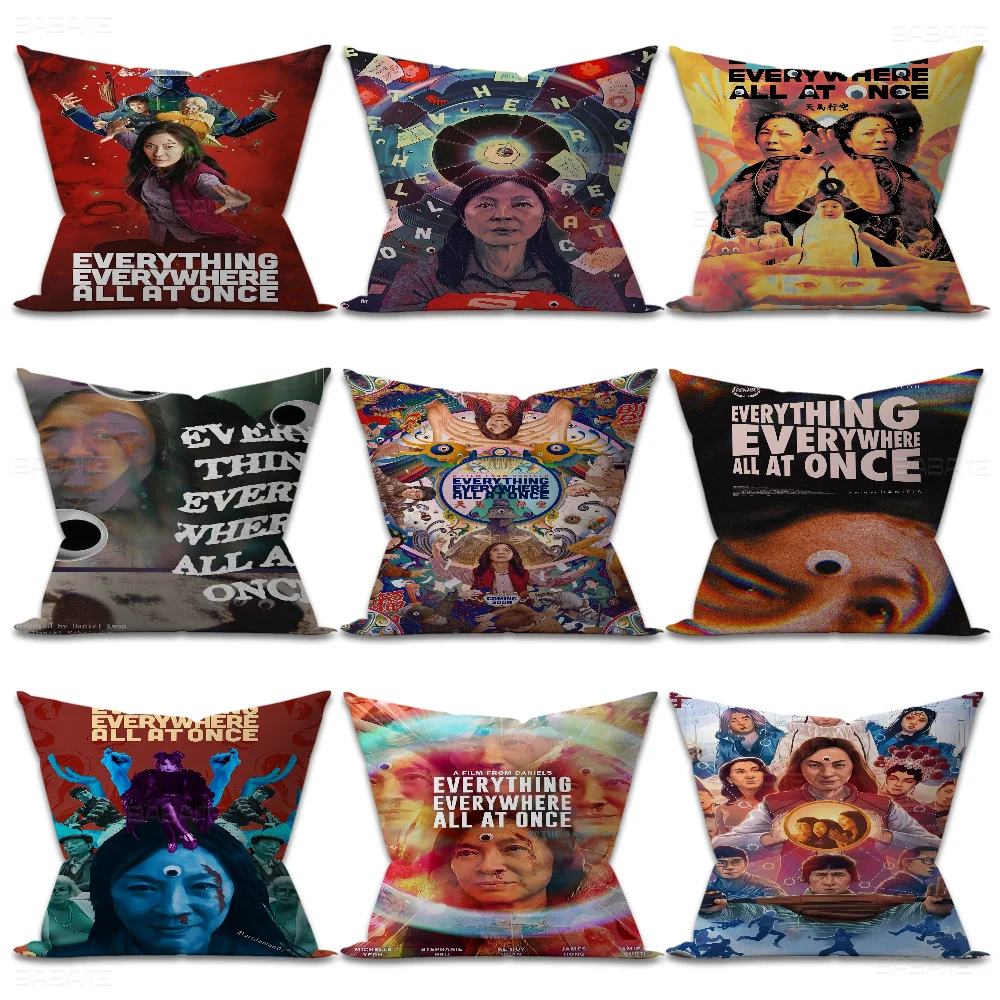 Everything Everywhere All At Once Film Personalized Picture Text Home Decorative Pillows Household Gifts 45x45cm