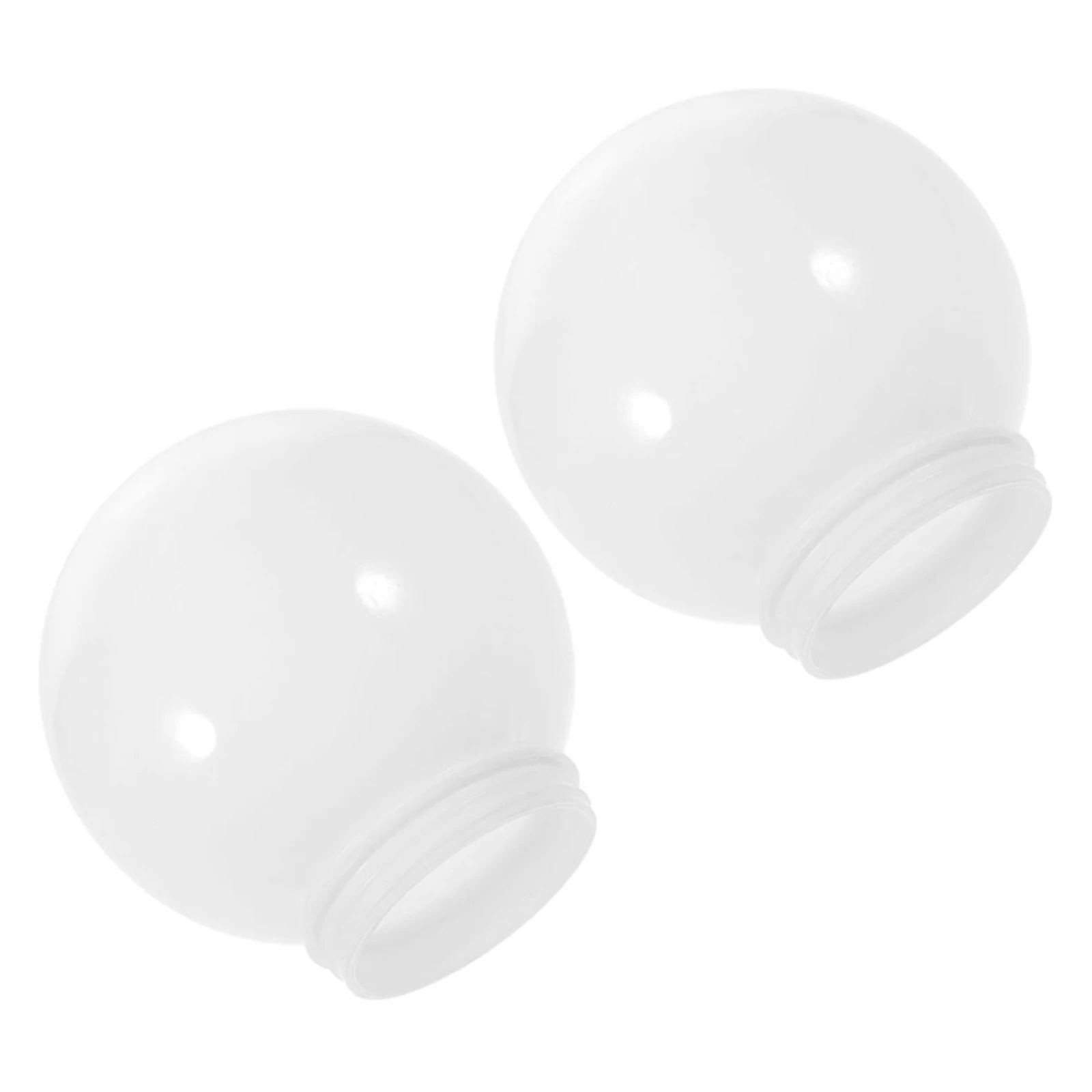 

2Pcs Acrylic Globe Lampshade Outdoor Ball Lamp Cover Replacement Light Cover Protective Waterproof Shade Acrylic Lamp Shades