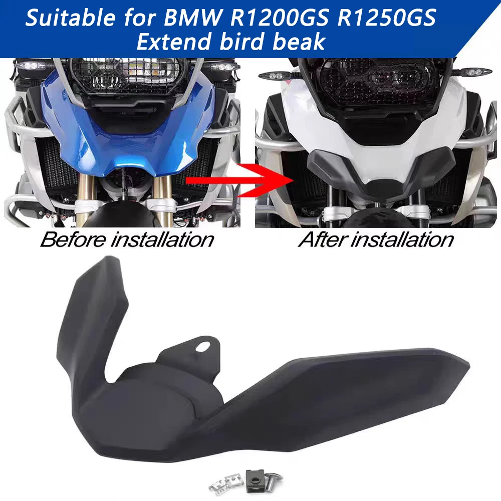 Подходит для BMW R1200GS R1250GS LC Waterbird 17-20 удлиненный клюв удлинительная пластина переднего брызговика Подходит для BMW R1200GS R1250GS LC Waterbird 17-20 удлиненный клюв удлинительная пластина переднего брызговика