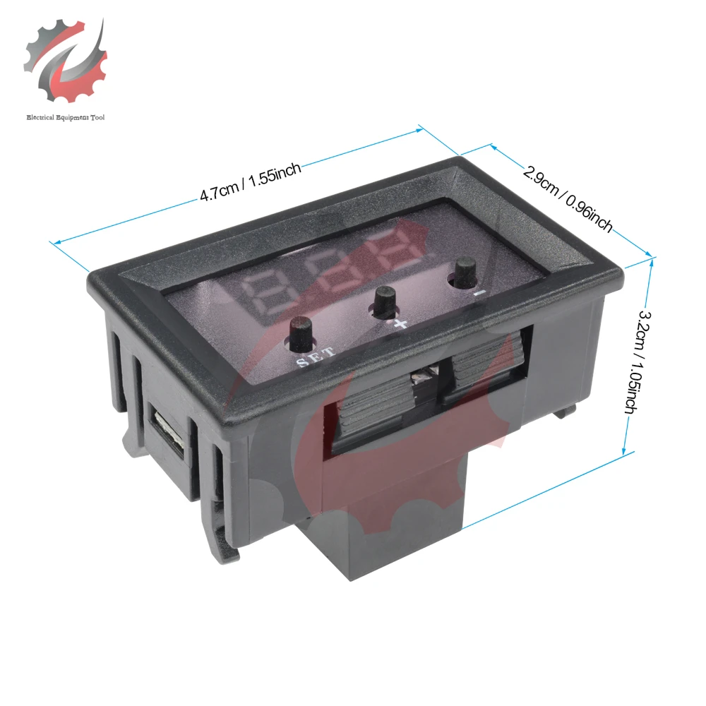 W1209 DC 12V Digital Thermostat Temperature Control Board Thermometer Controller Module Red Blue Green LED Waterproof NTC Sensor