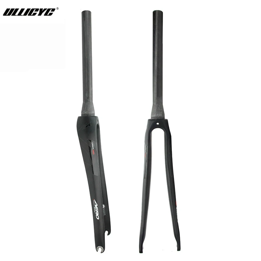 

Ullicyc Road Bike 700C Carbon Tapered & Non-tapered Fork 1-1/8 V Brake Quick Release 3K Matte Finish