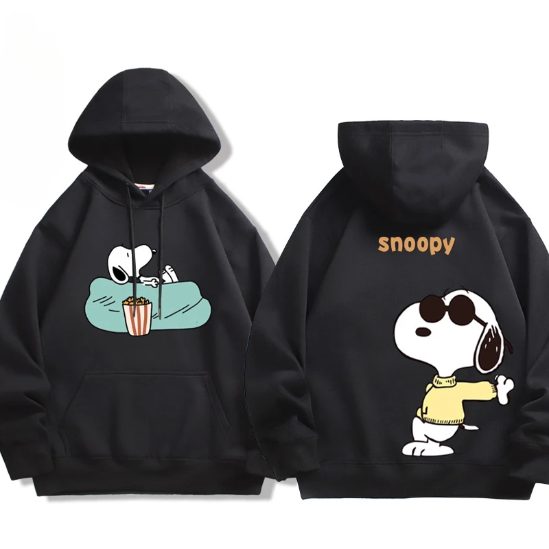 Cute Snoopy Cartoon Anime periphery A family of three hoodies in Spring and Autumn New Style Parent child clothing hoodie