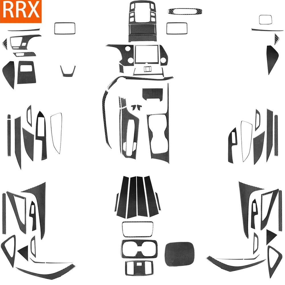 For Lexus NX 250 300 350H 2022-2024 Carbon Fiber Sticker navigation shift window lift panel Car inside decorative Accessories