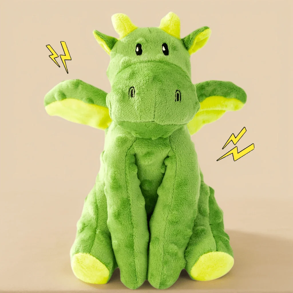Dinosaur Dog Chew Toy,Durable And Dog Squeaky Toys, Puppy Teething Cartoon Squeaky Dog Toys,Cute Dragon Plush Dog Toys,Shaped Like A Pterosaur, With Sound, Durable And Bite Resistant, Help Dog Grow,Suitable For Small, Medium Dogs，sp25071635314155662