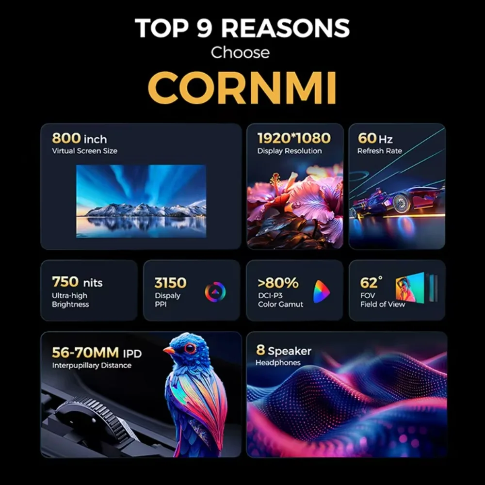 Original Design Vr Headsets Gaming Vr Glasses Headset 3D Virtual Reality Game Helmet for Mobile Phone Video Movie