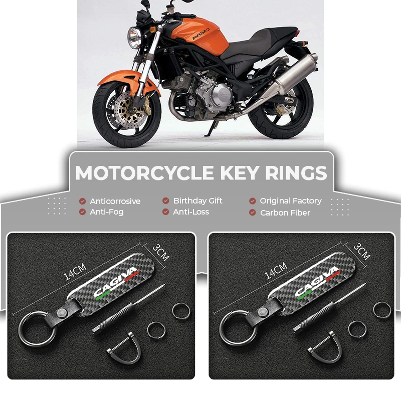 Para cagiva mito 125 raptor 650 1000 canyon 500 sp525 navegador logotipo acessórios de alta qualidade fibra carbono couro chaveiro