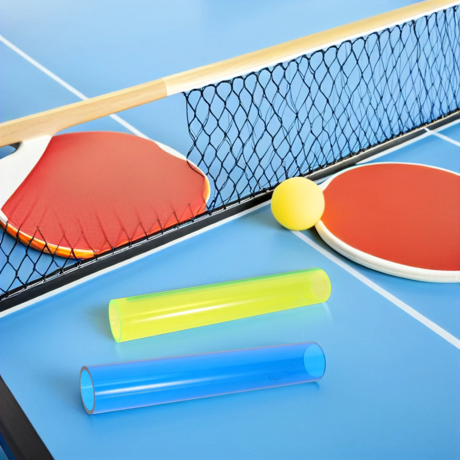 

2 шт., инструмент для прокатки летучей мыши для пинг-понга, двухцветный резиновый ролик для настольного тенниса для удаления пузырьков, чистка ракеток, обслуживание своими руками