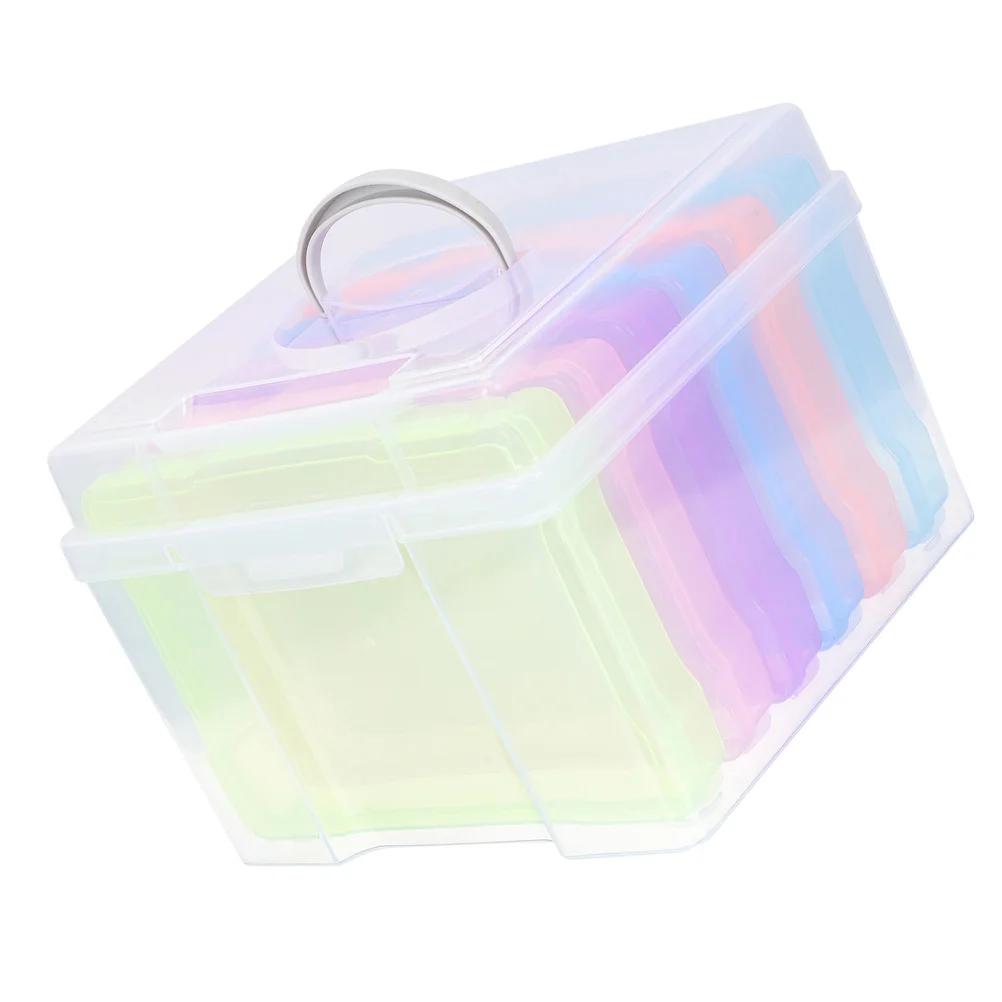 Photo Storage Box Part Boxes Electronic Component Case Cards Container Postcard