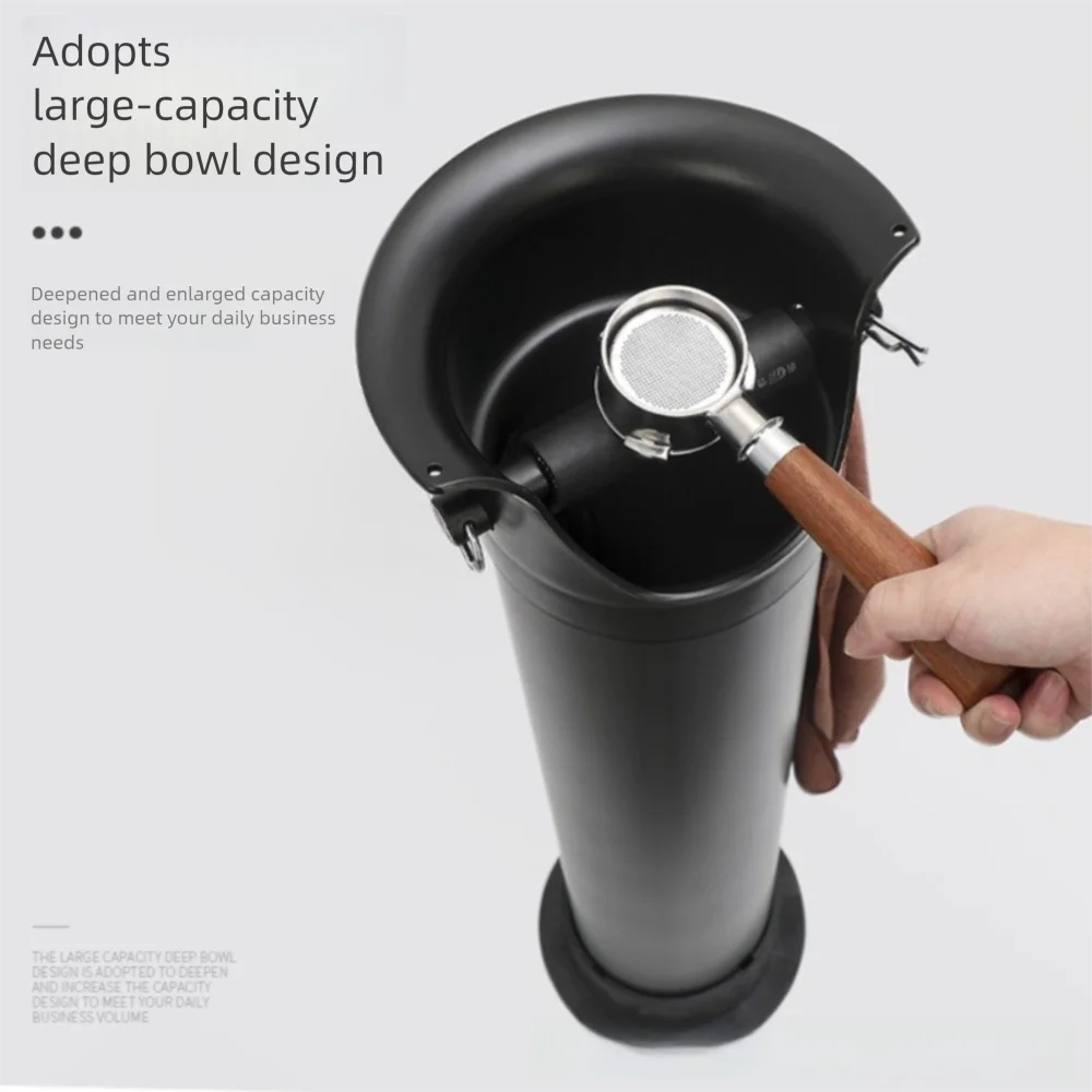 Picture 5: Large Capacity Coffee Knock Box Detachable Vertical Coffee Grounds Bucket Removable Lid Easy To Clean