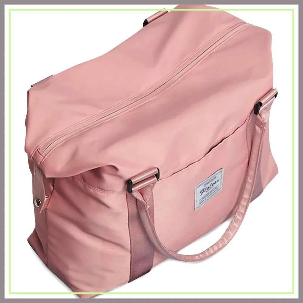 

Women's Weekender Travel Bag, Duffel for Gym & Overnight, Fits 15.6" Laptop, Pink Large