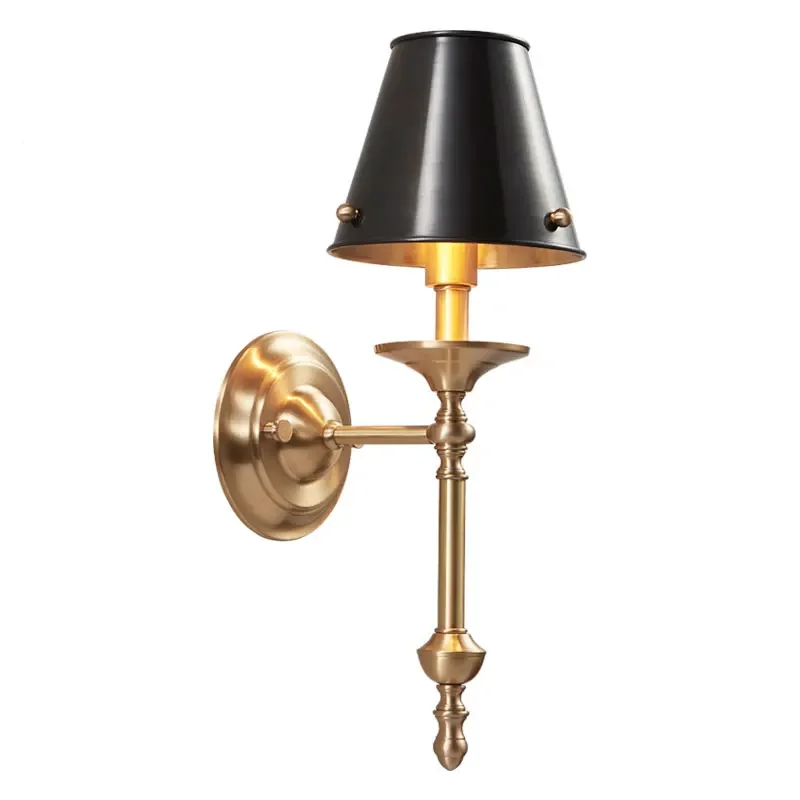 2025 Europe Vintage Fabric Wall Lamp For Bedroom Living Room Decoration Iron LED Wall Lights Indoor Sconces Applique Murale