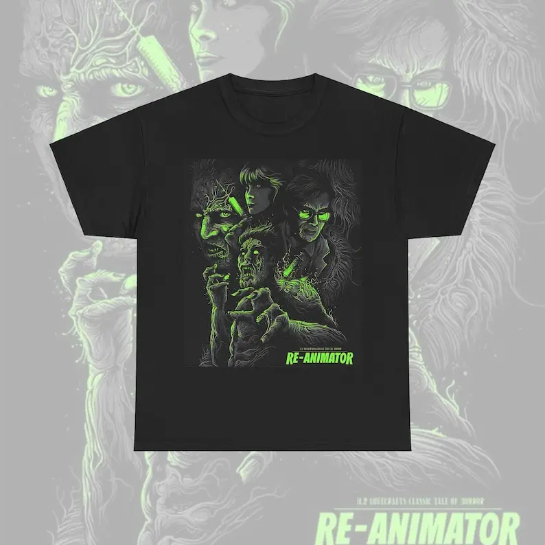 

Re-Animator T-shirt - Vintage Design, Classic Film Tee, Cult Film Shirt, Horror Fan Gift, Halloween Shirt